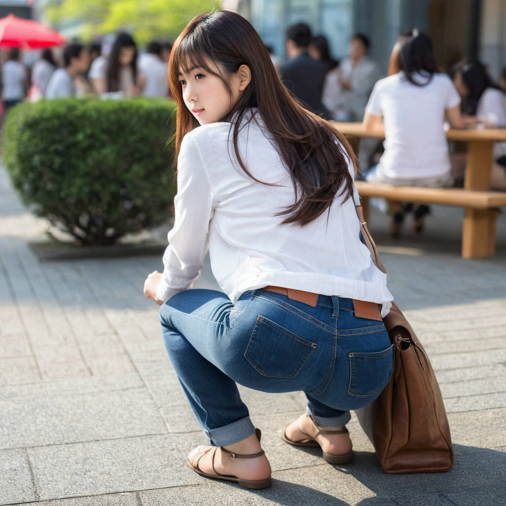hot ass squatting down deeply3