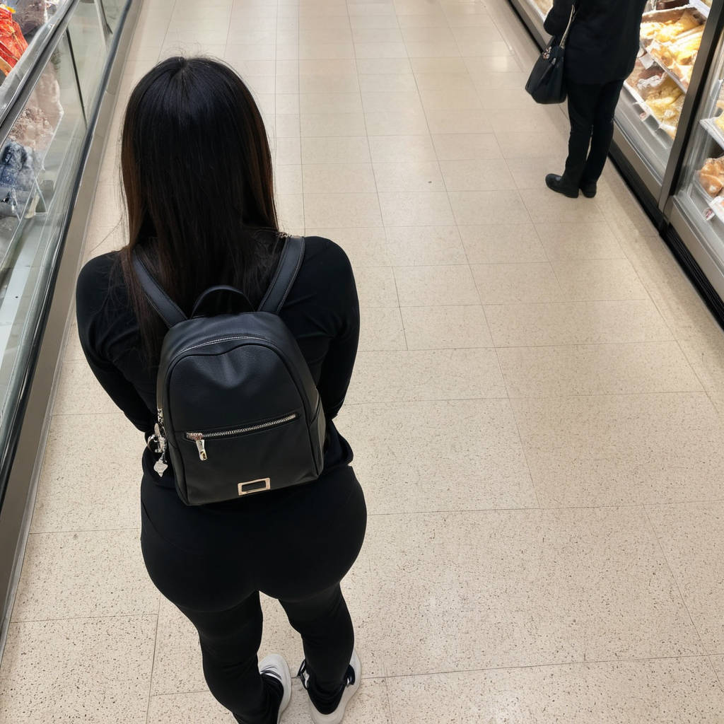 images from above angle of a woman in public18