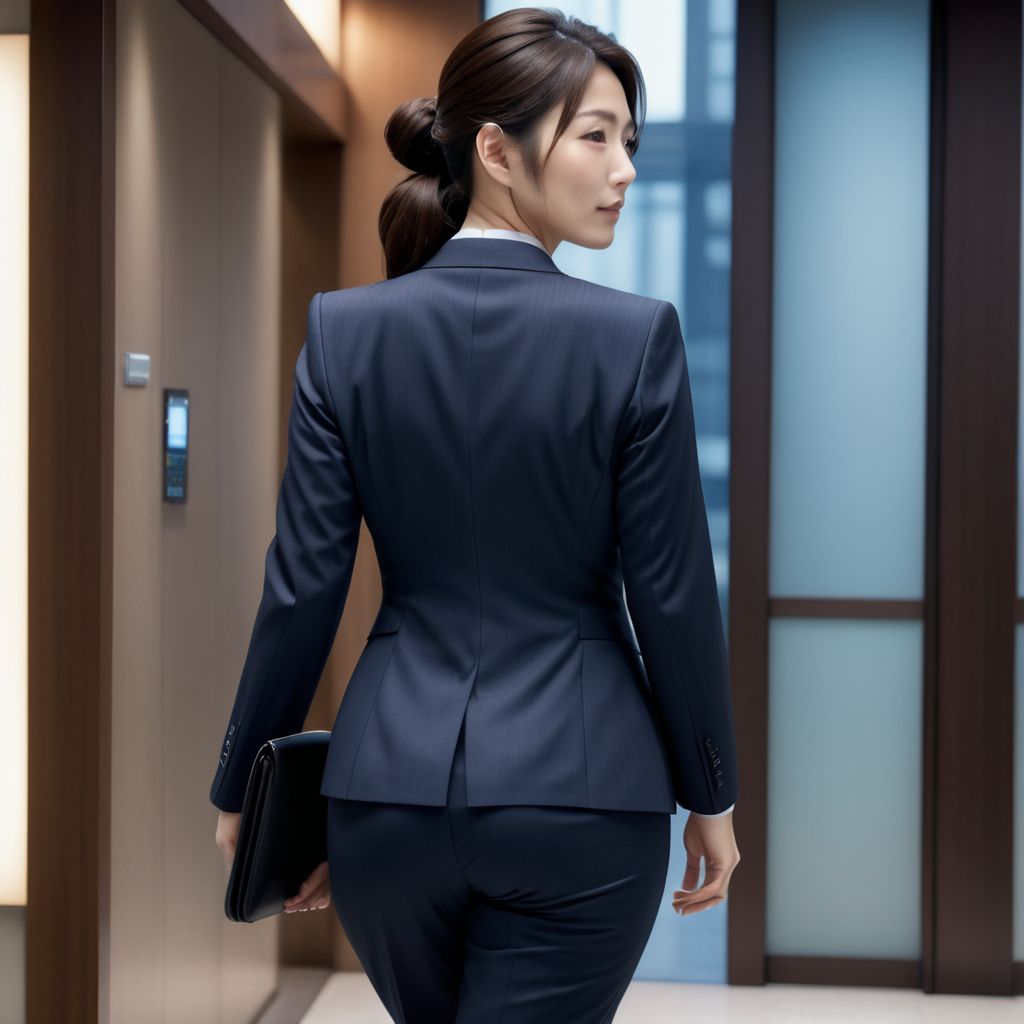 むれむれパンストをはいたOLの着衣画像16枚目