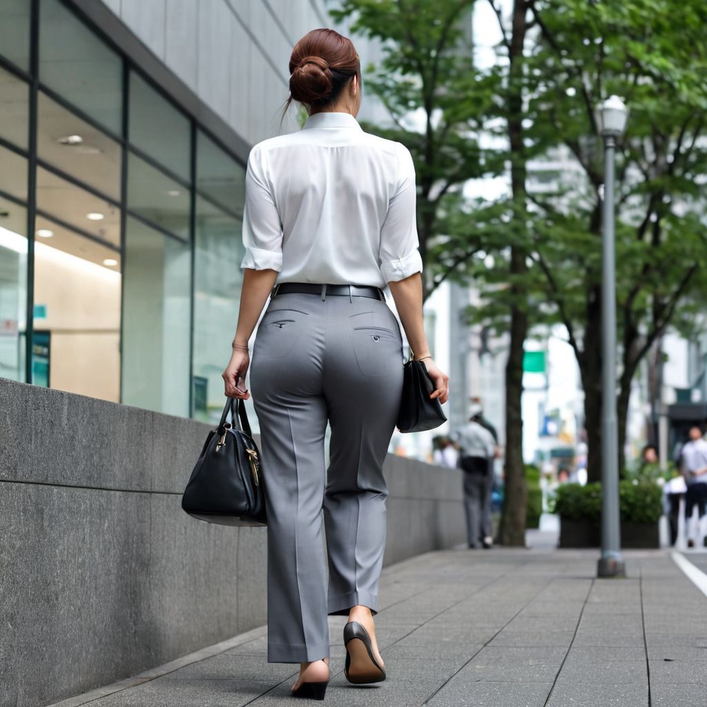 気品な女性の後ろ姿。デカ尻画像24枚目