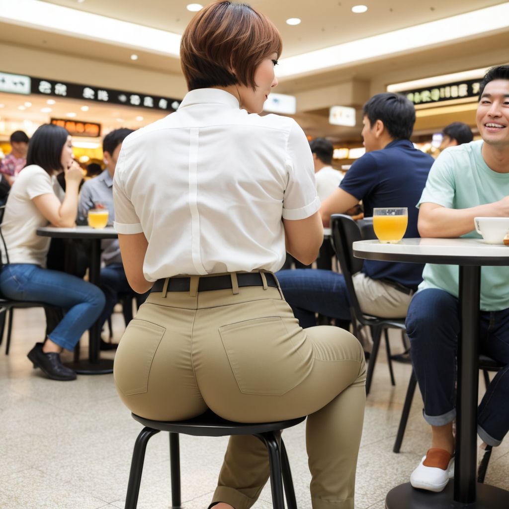 気品な女性の後ろ姿。デカ尻画像7枚目