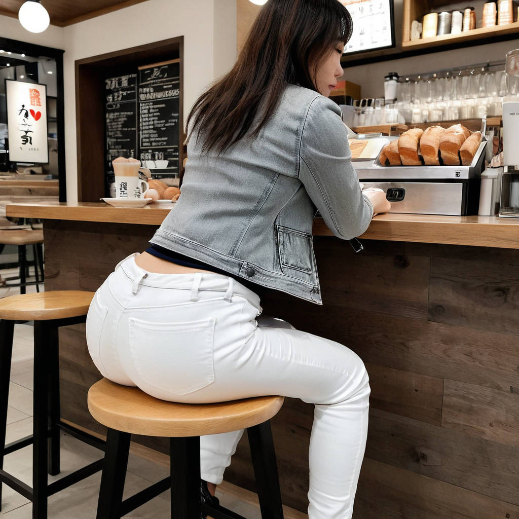 フードコートで休憩中の座り尻画像19