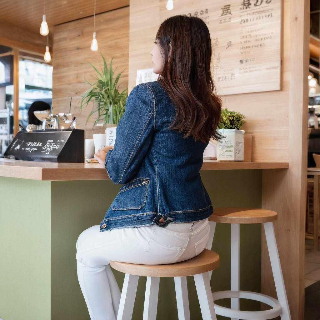 フードコートで休憩中の座り尻画像16