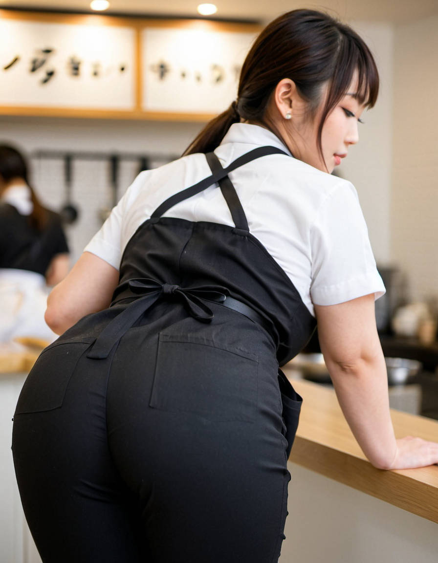 Hot ass of a store clerk in the store15