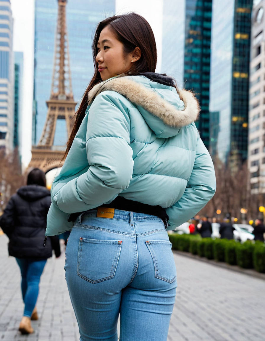 街中で見かけたジーンズ姿がよく似合うデカ尻お姉さんのAI画像18