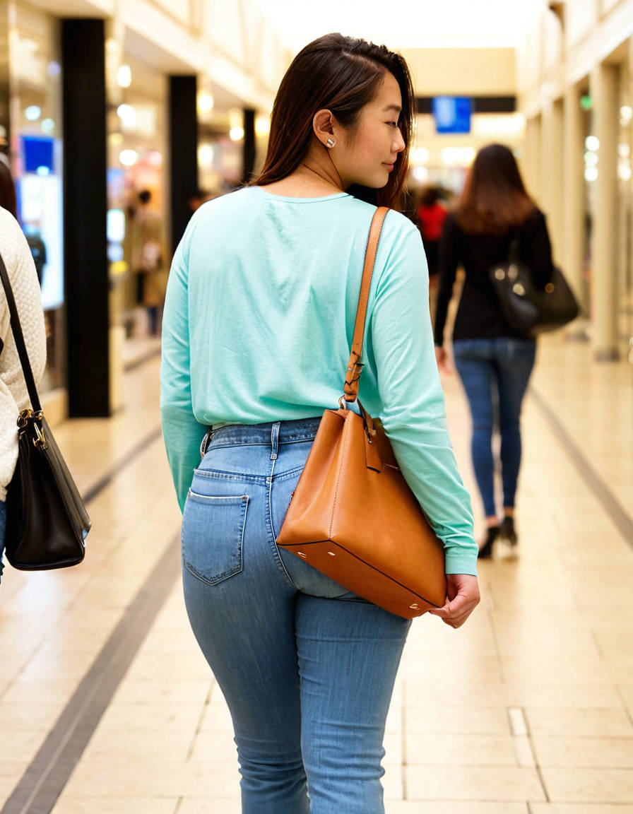 街中で見かけたジーンズ姿がよく似合うデカ尻お姉さんのAI画像12